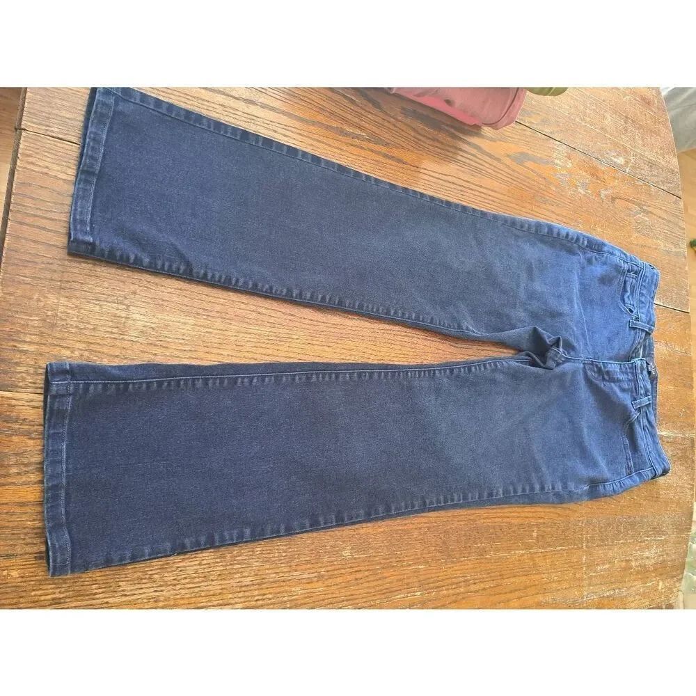 Size 10 NYDJ Not Your Daughters Jeans Marilyn Straight Denim Blue Jeans